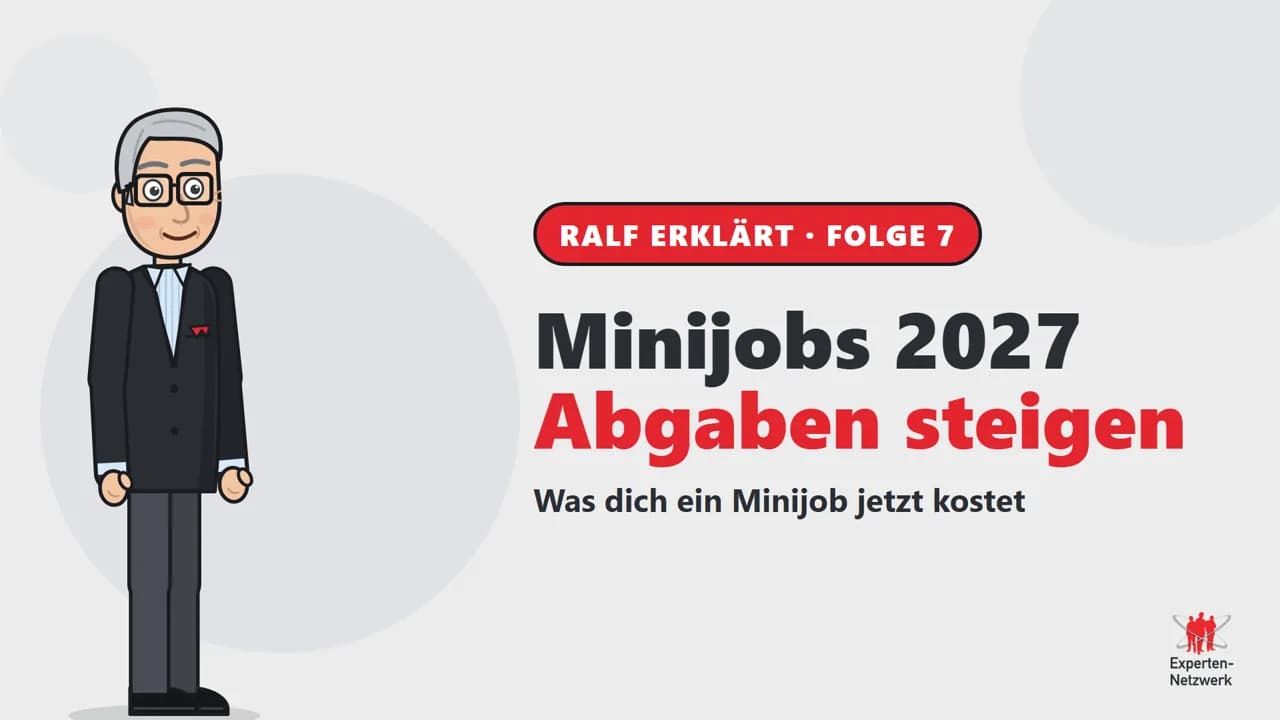 Vorschaubild zum Video Minijobs 2027: Das kostet dich ein Minijob ab Januar