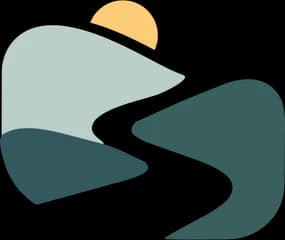 Das Personality-Scout-Logo steht für persönliche Entwicklung, Orientierung und nachhaltige Veränderung. Die organische Bildmarke zeigt eine abstrahierte Landschaft mit einem geschwungenen Weg als Symb