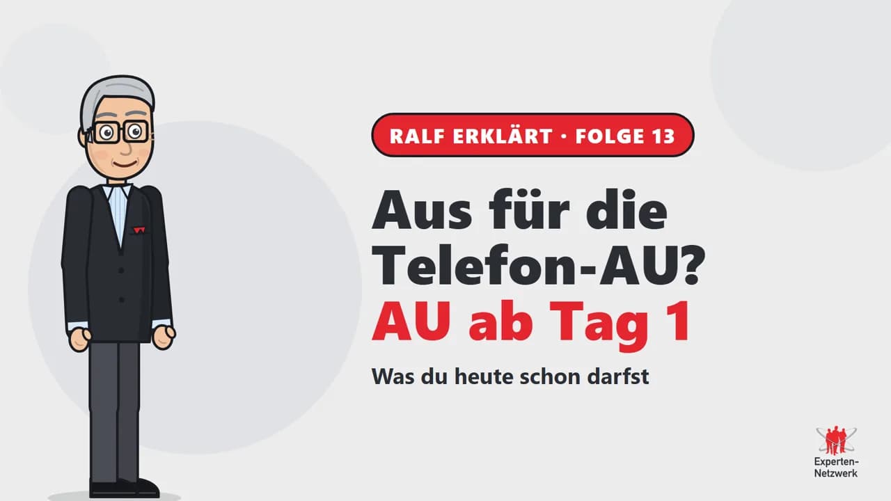 Vorschaubild zum Video Telefon-AU vor dem Aus: Was Arbeitgeber heute schon dürfen