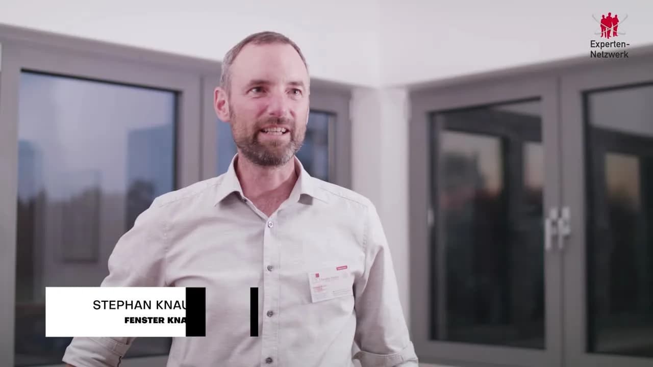 Vorschaubild zum Video Stephan Knaut Inh. der gleichnamigen Fa. Fenster Knaut und Gründungsmitglied vom Expertennetzwerk
