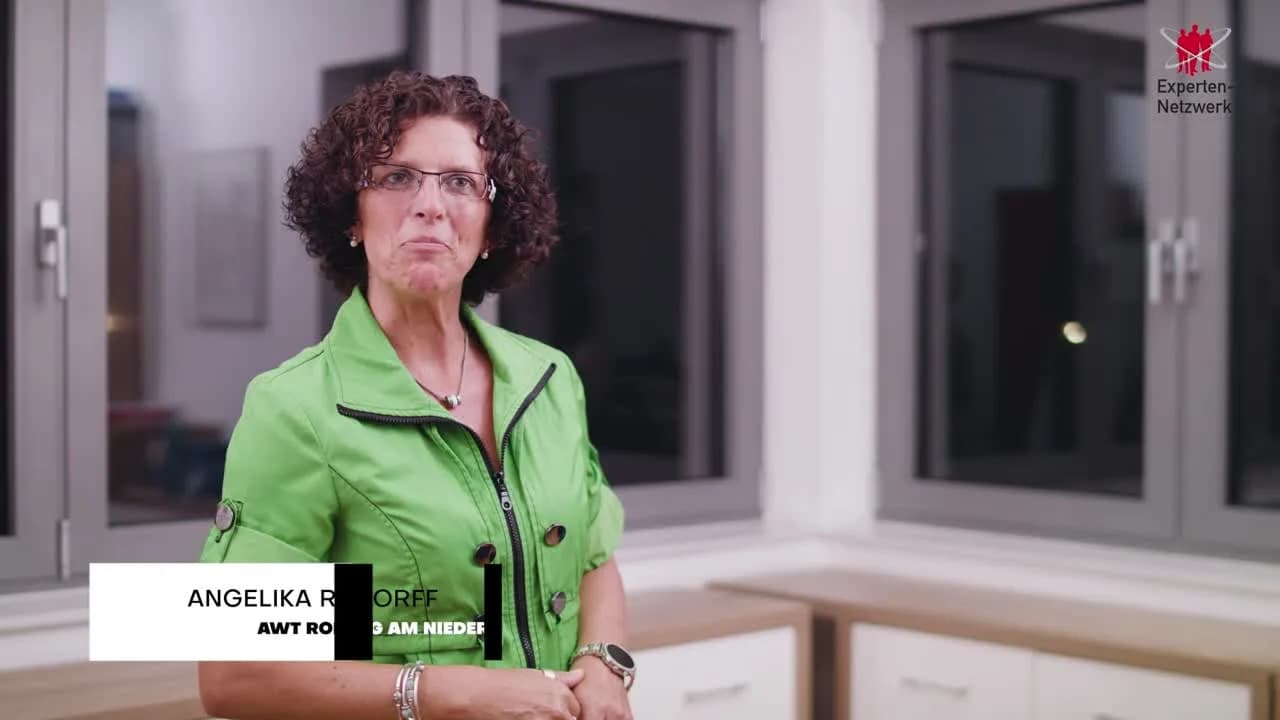 Vorschaubild zum Video Angelika Rühmkorff Inh. von AWT mit ihrem Statement zur Mitgliedschaft im Expertennetzwerk