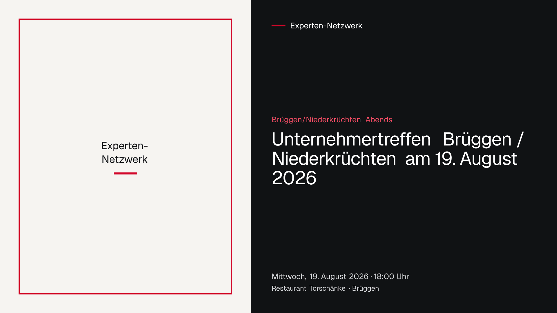 Unternehmertreffen der Gruppe Brüggen/Niederkrüchten Abends