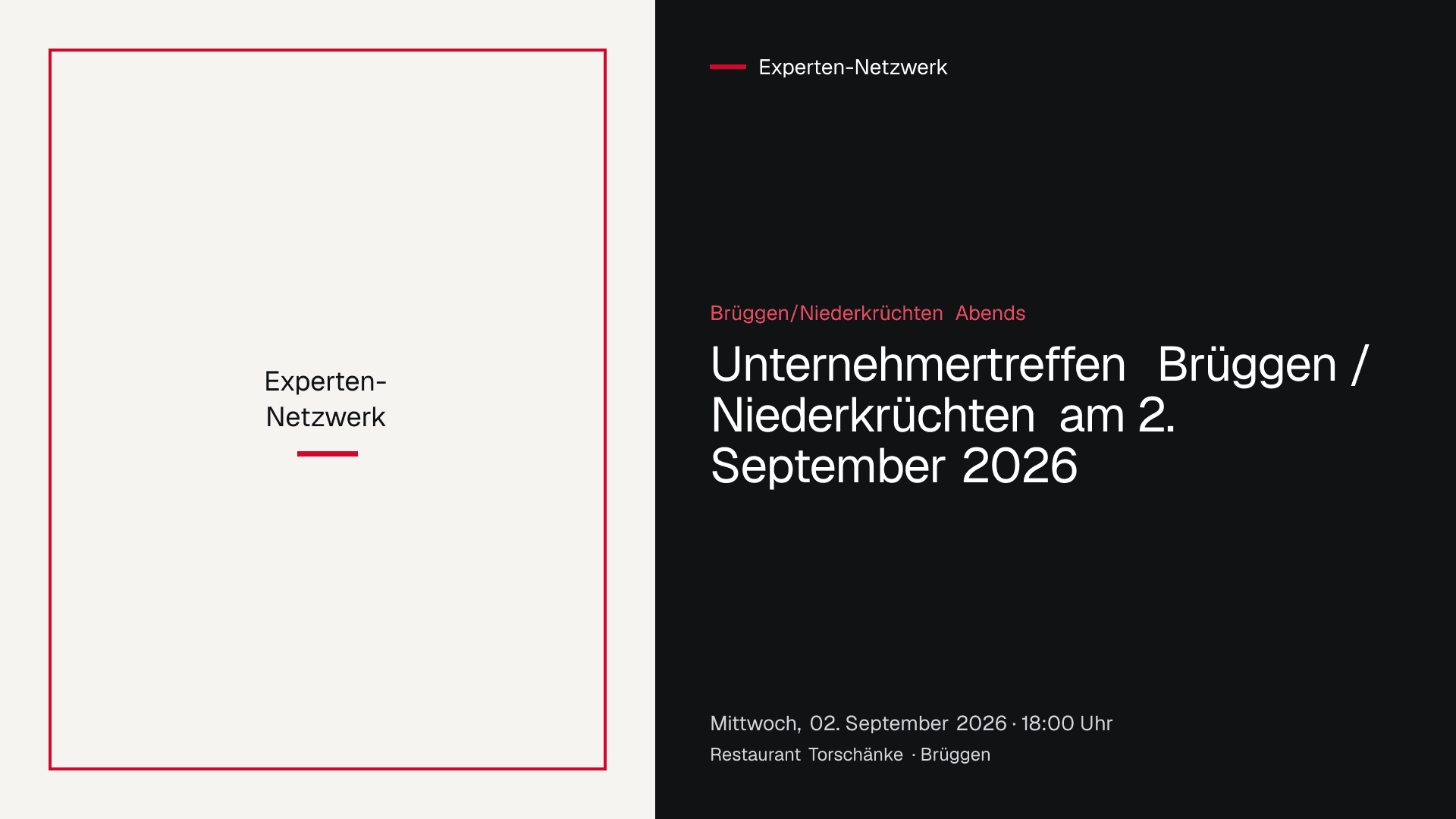 Unternehmertreffen der Gruppe Brüggen/Niederkrüchten Abends