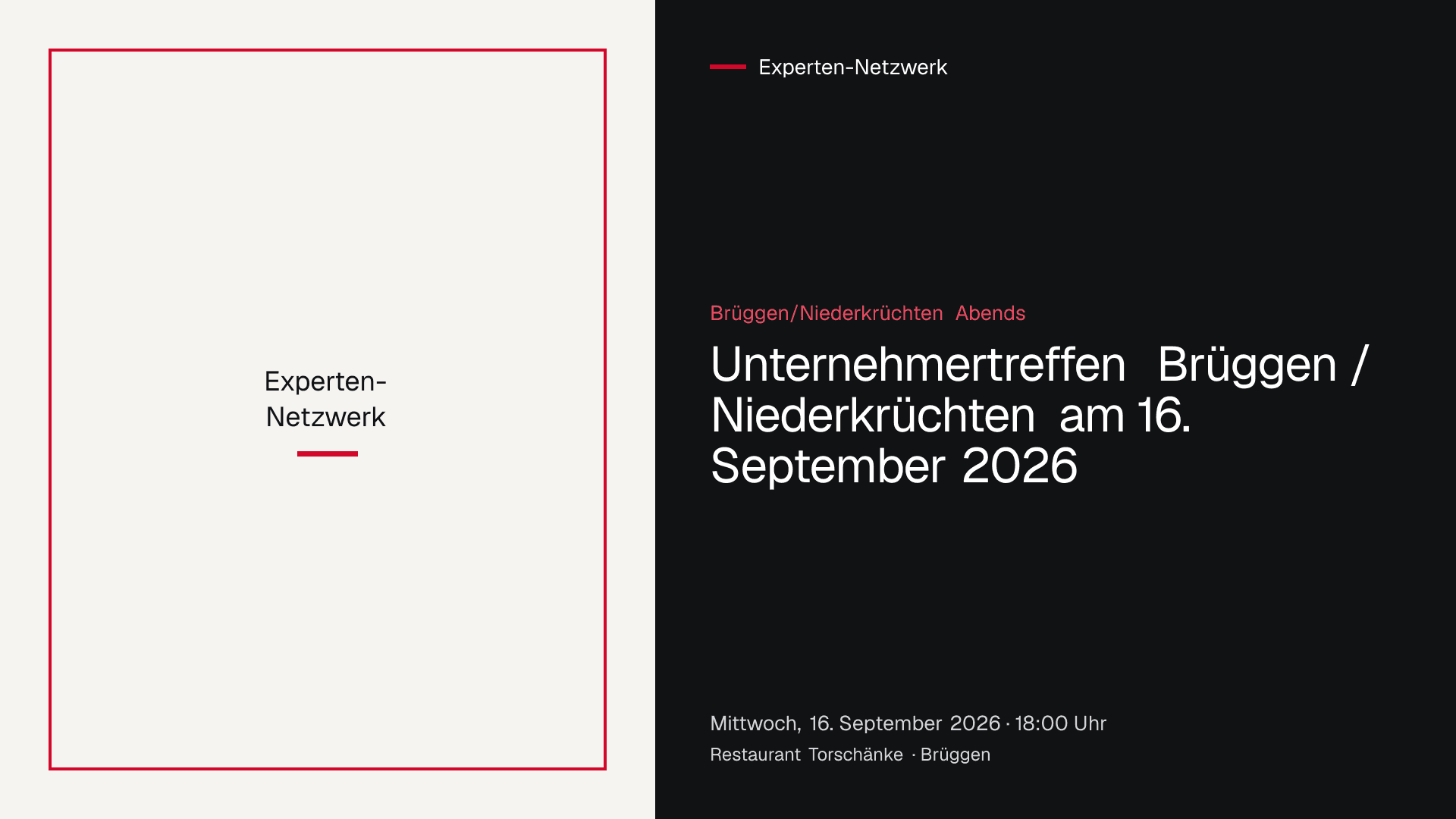Unternehmertreffen der Gruppe Brüggen/Niederkrüchten Abends