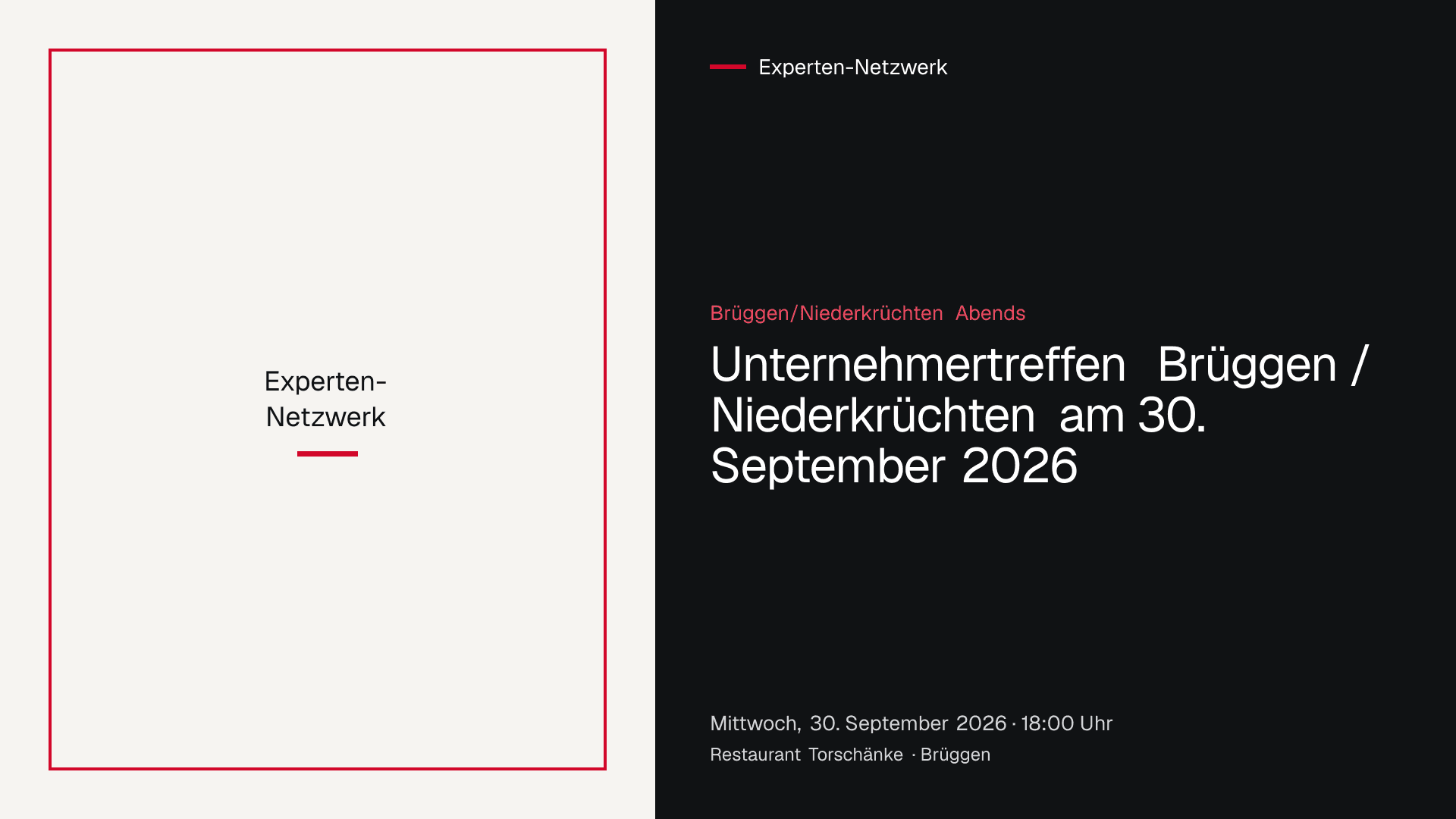 Unternehmertreffen der Gruppe Brüggen/Niederkrüchten Abends