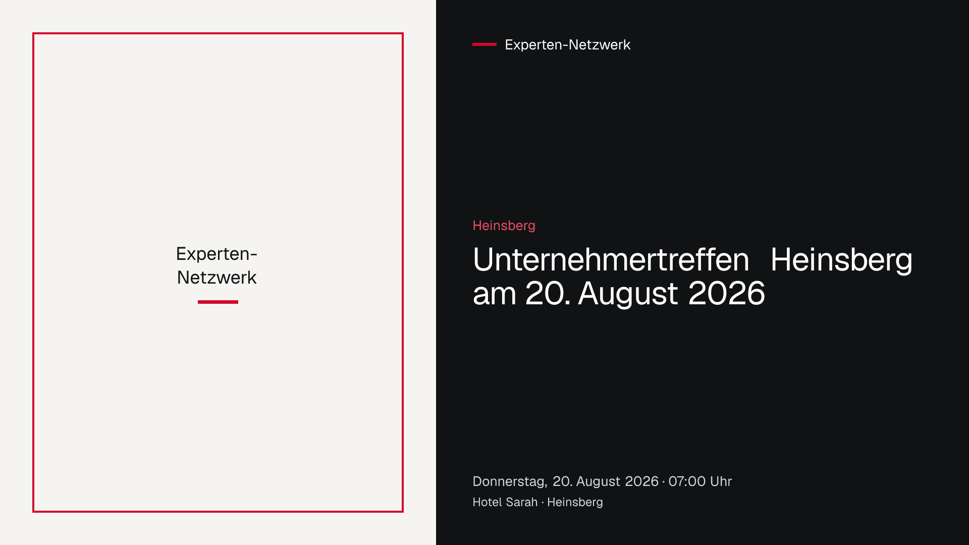 Unternehmertreffen der Gruppe Heinsberg