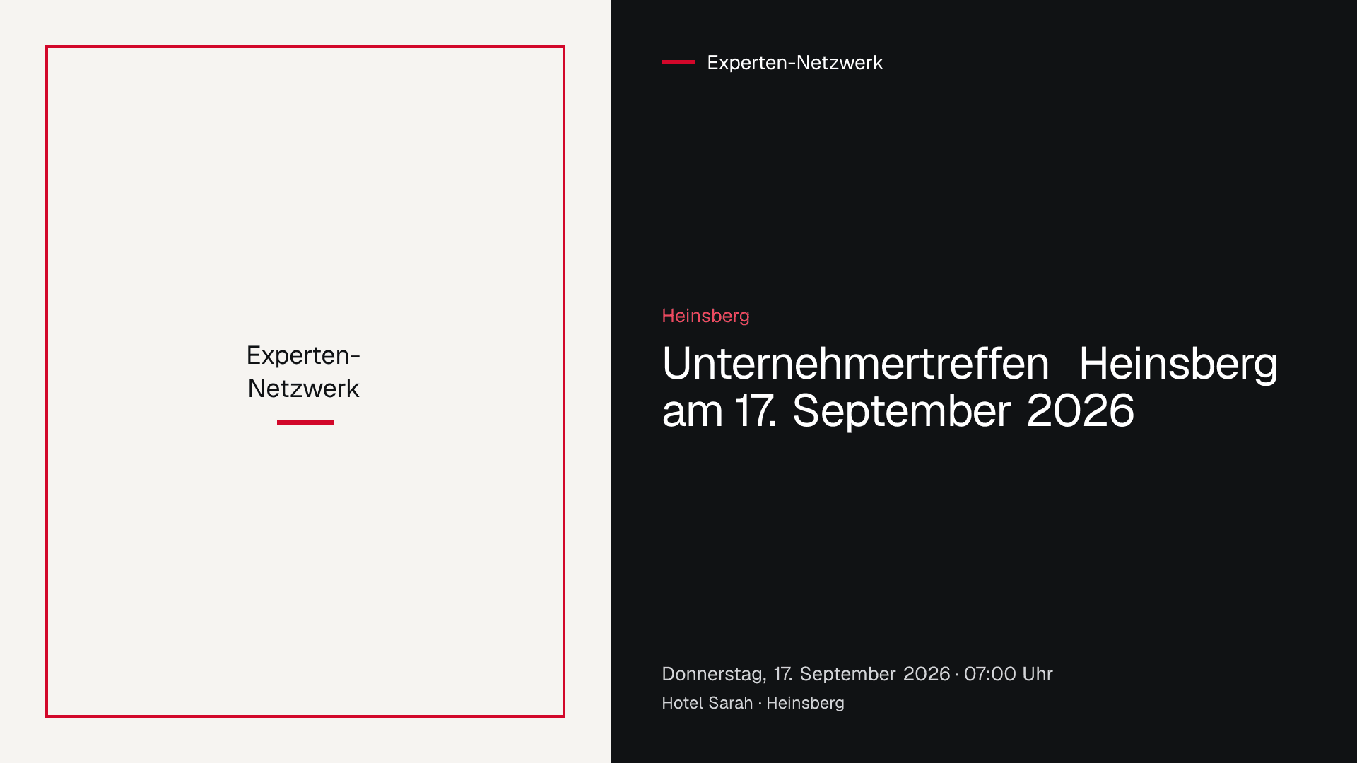 Unternehmertreffen der Gruppe Heinsberg