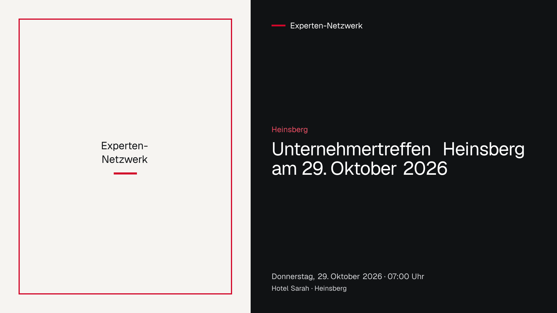 Unternehmertreffen der Gruppe Heinsberg