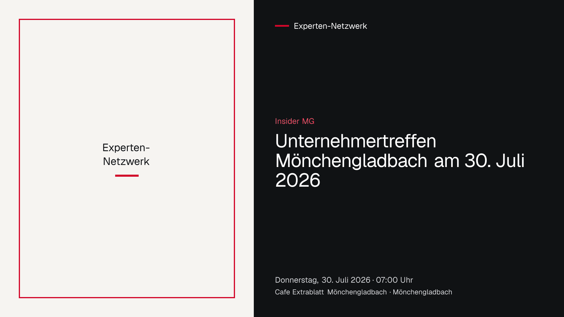 Unternehmertreffen der Gruppe Insider MG