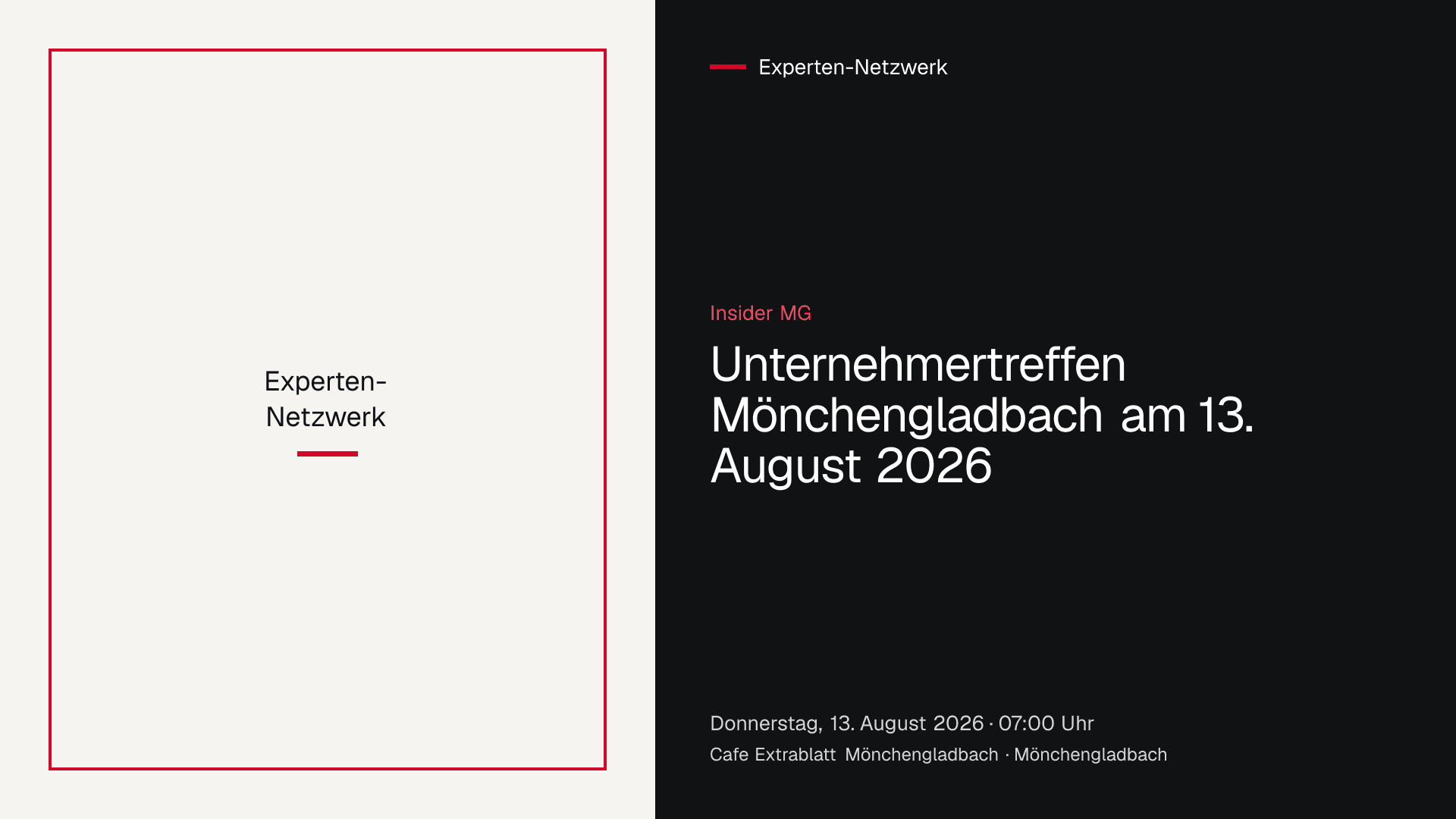 Unternehmertreffen der Gruppe Insider MG