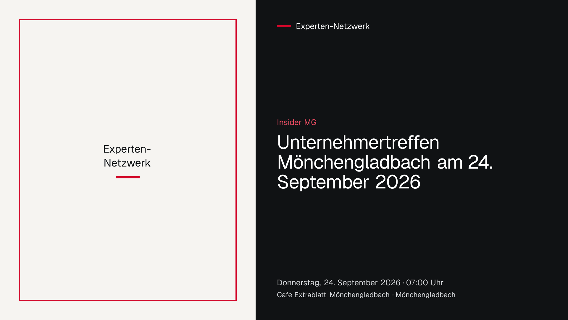 Unternehmertreffen der Gruppe Insider MG