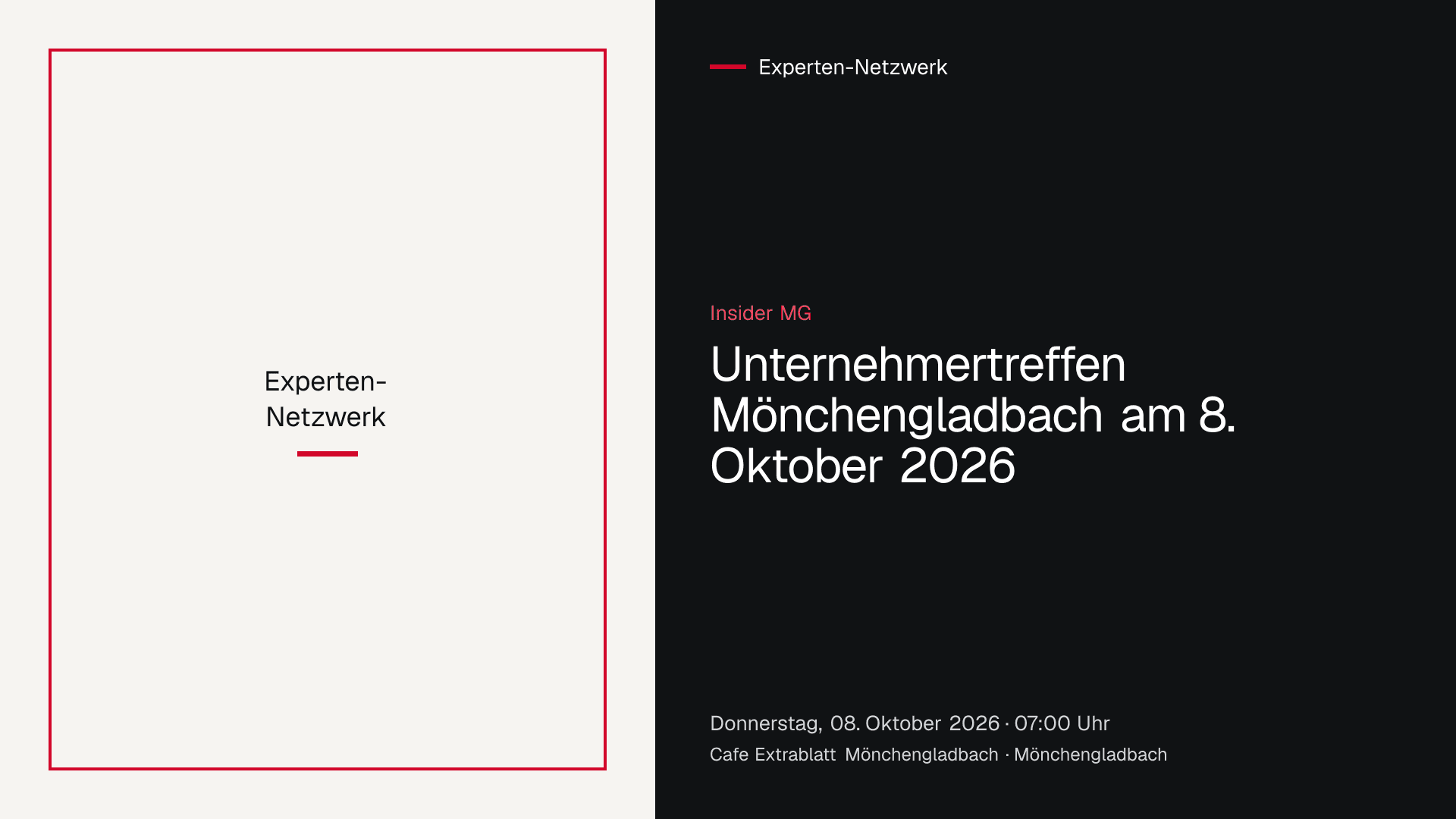 Unternehmertreffen der Gruppe Insider MG