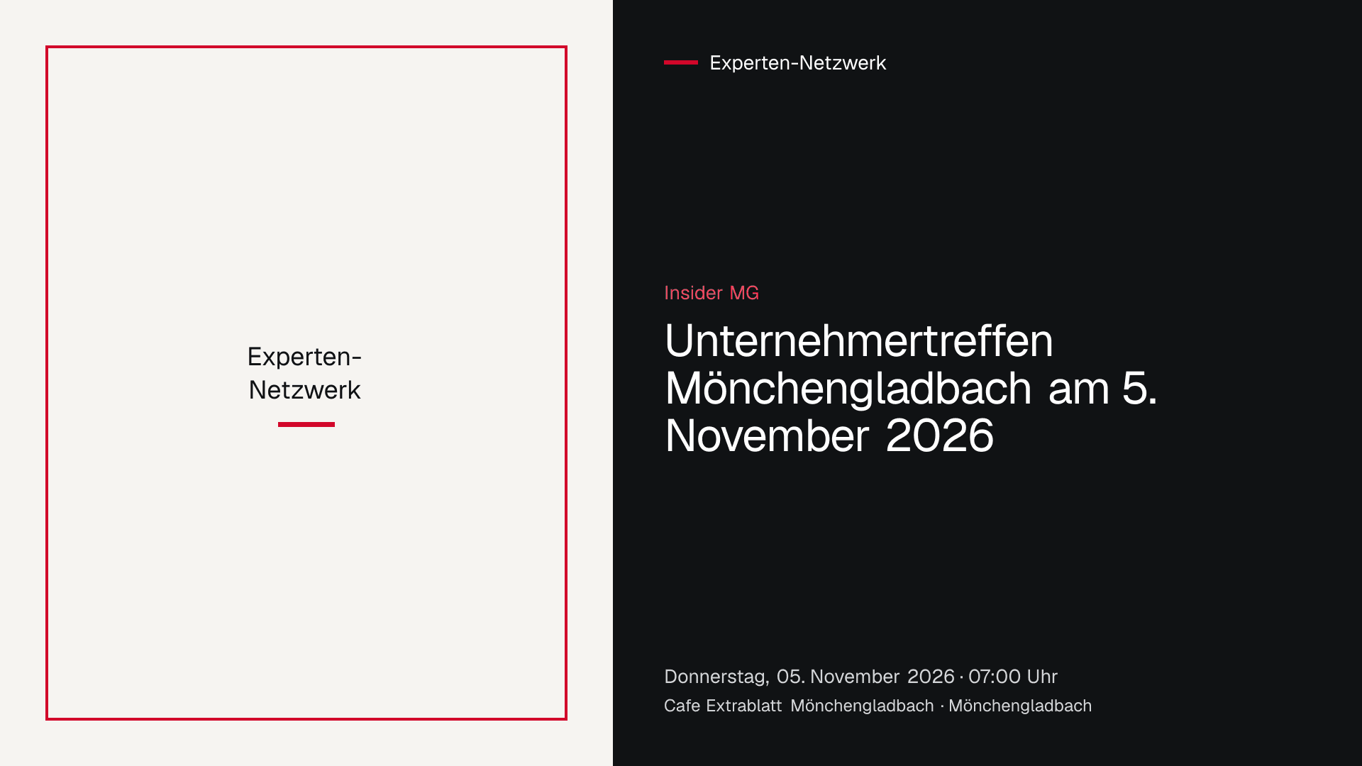Unternehmertreffen der Gruppe Insider MG