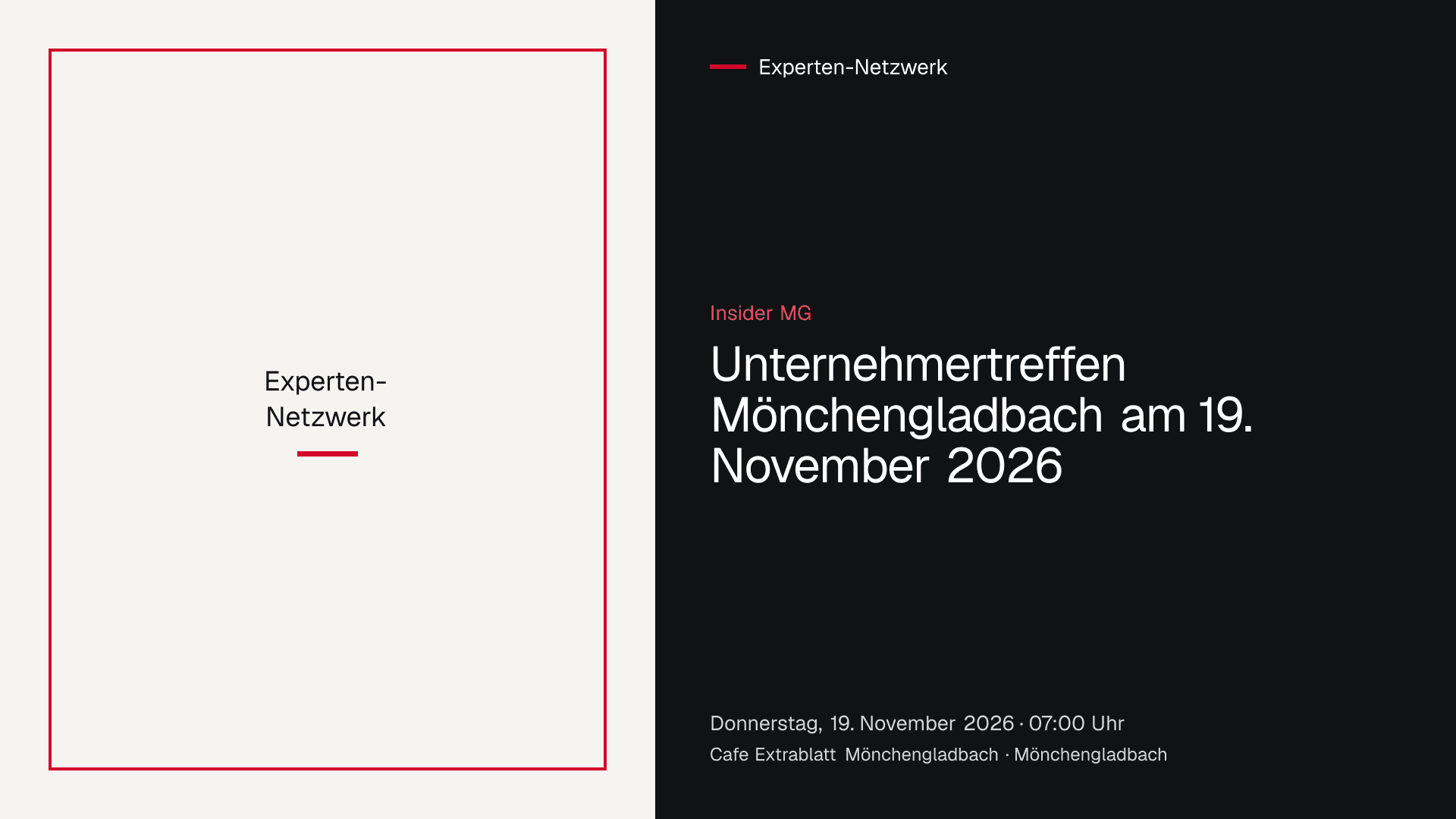 Unternehmertreffen der Gruppe Insider MG