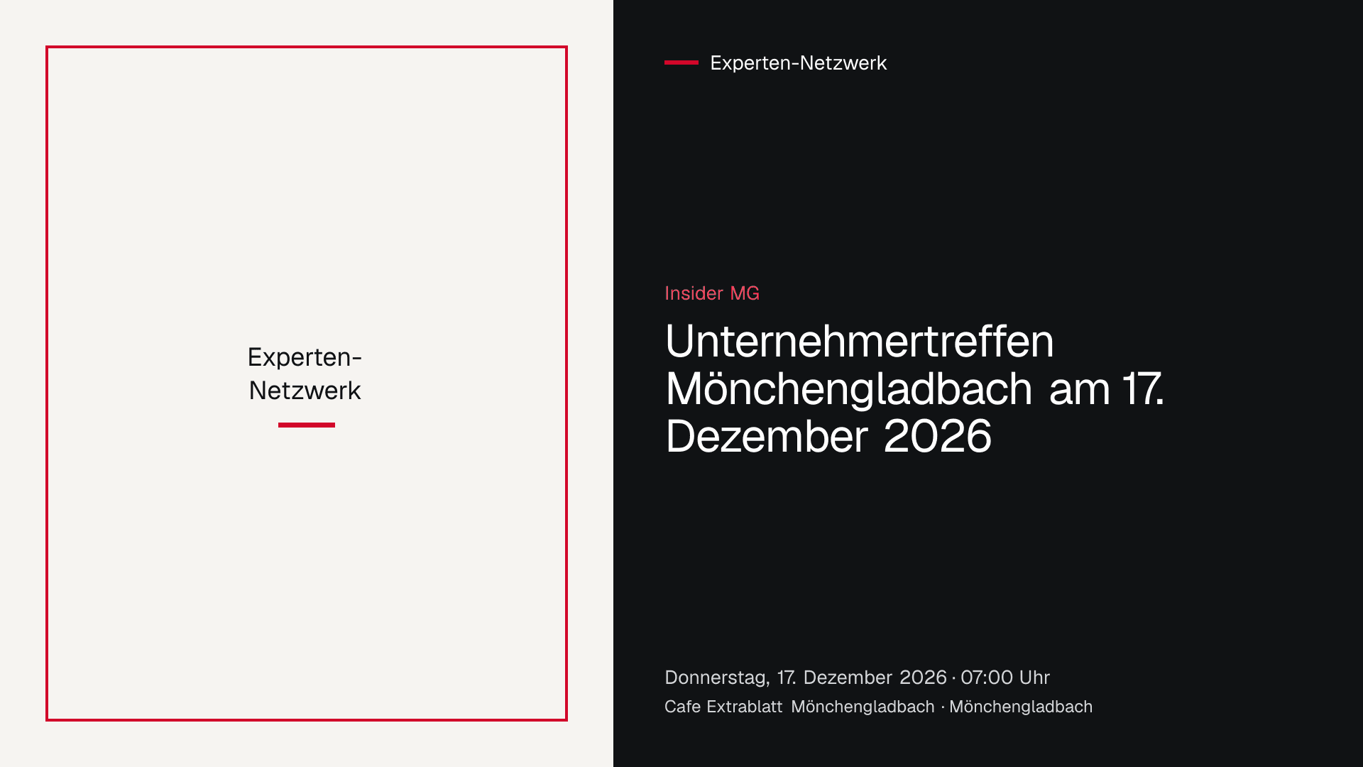 Unternehmertreffen der Gruppe Insider MG