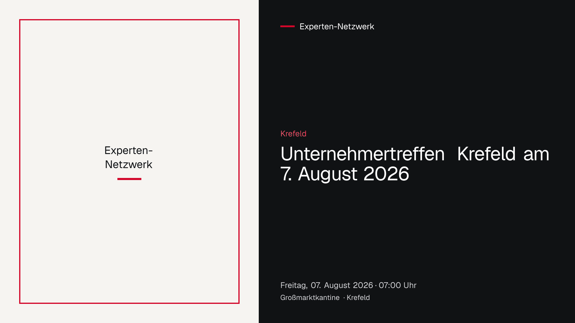 Unternehmertreffen der Gruppe Krefeld