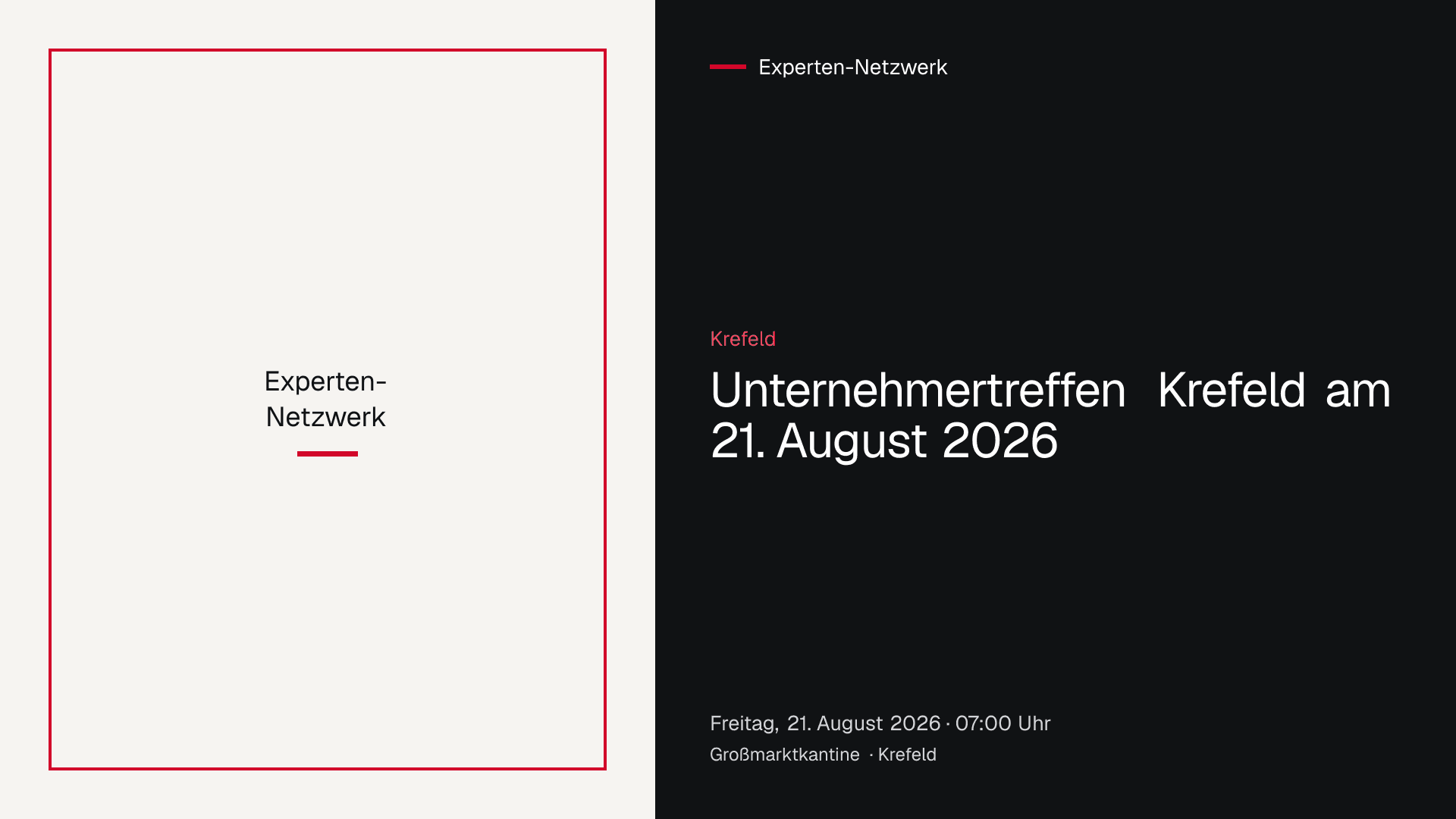 Unternehmertreffen der Gruppe Krefeld