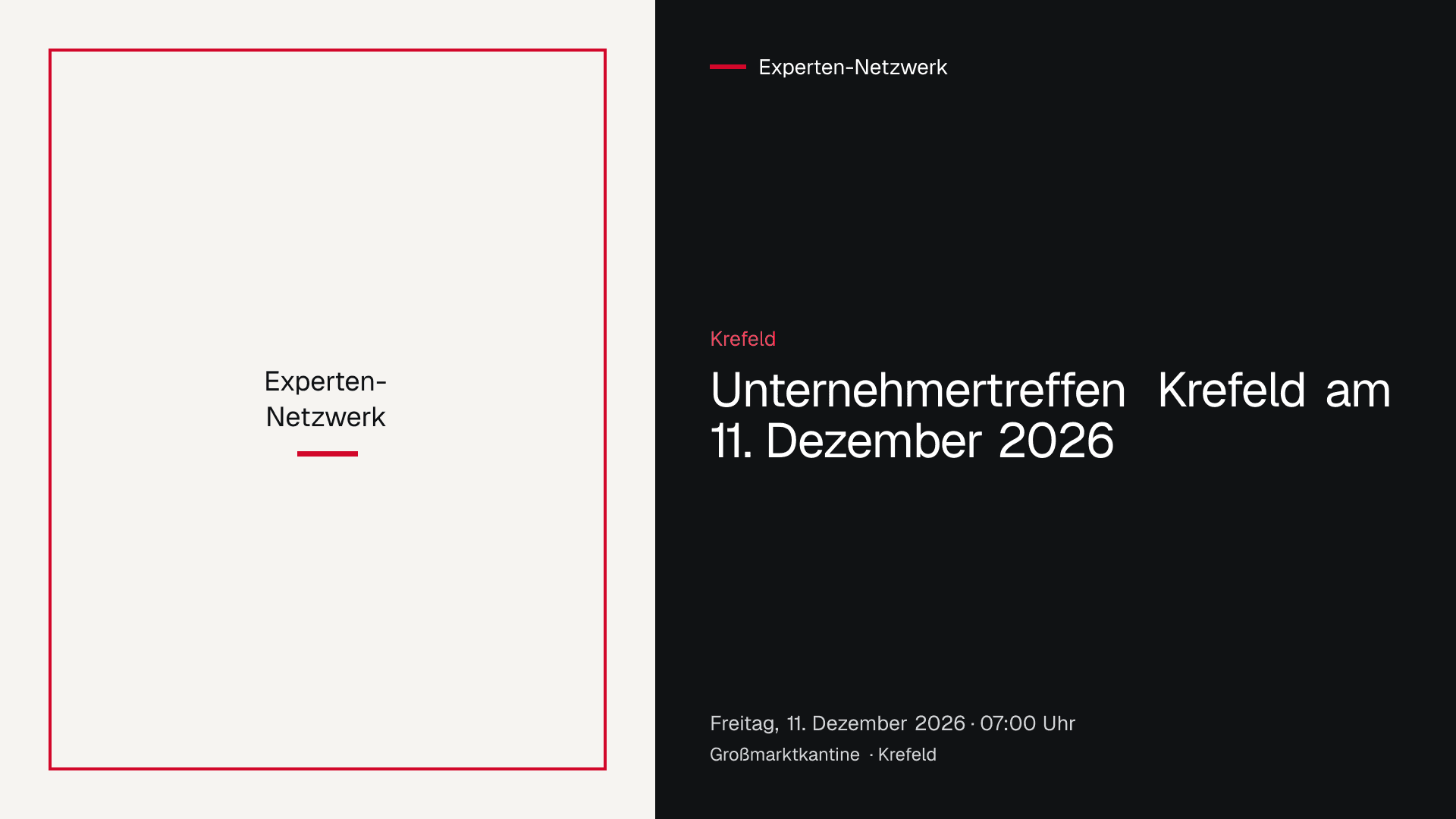 Unternehmertreffen der Gruppe Krefeld