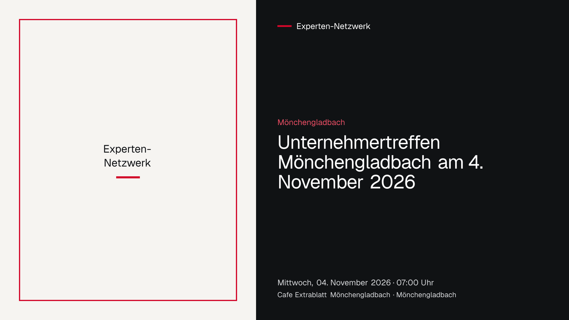 Unternehmertreffen der Gruppe Mönchengladbach