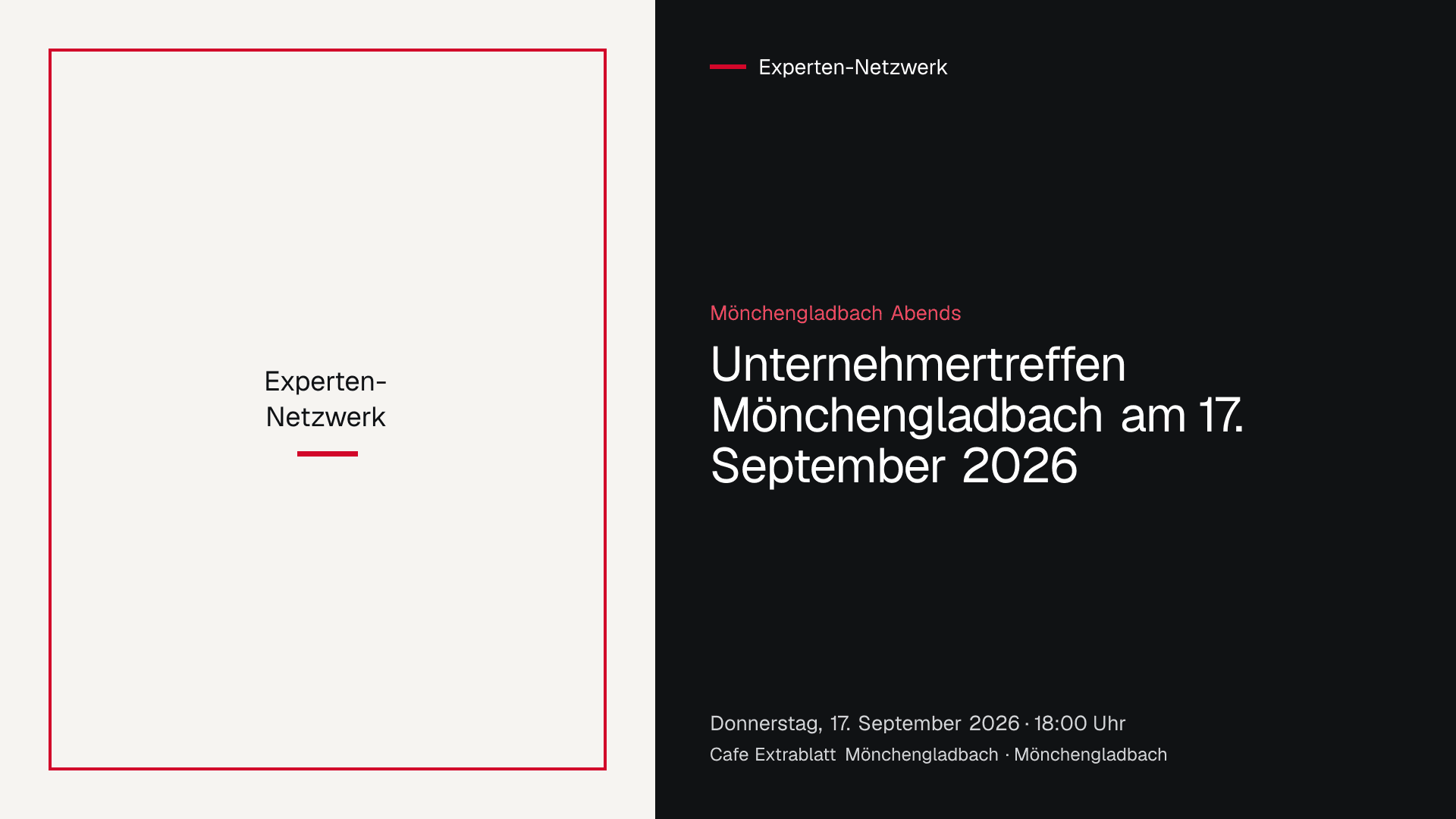 Unternehmertreffen der Gruppe Mönchengladbach Abends