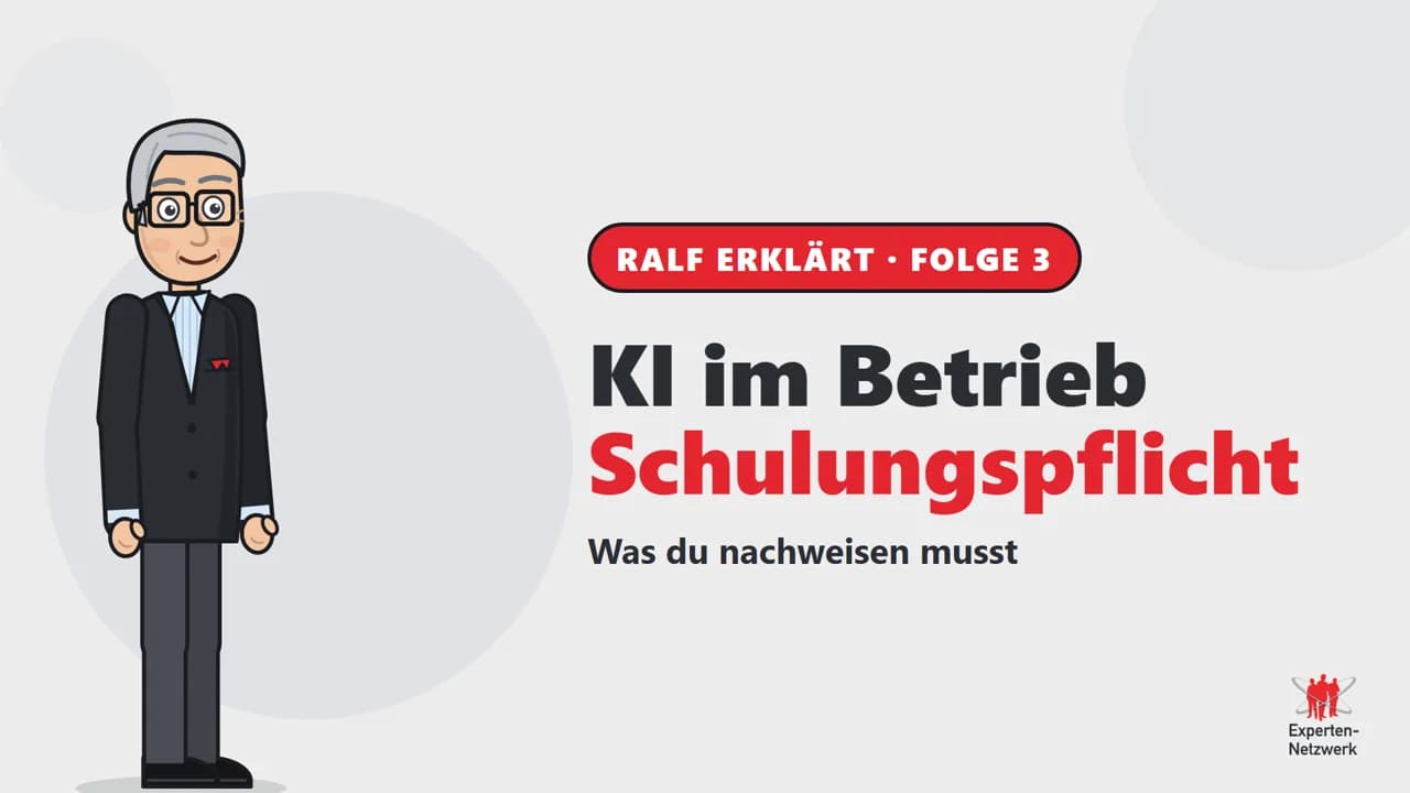 Vorschaubild zum Video KI-Kompetenzpflicht: Was Betriebe nachweisen müssen, wenn Mitarbeiter KI nutzen